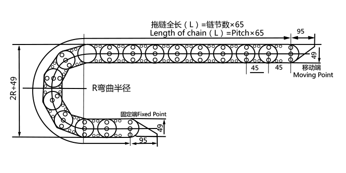 TL型鋼鋁拖鏈